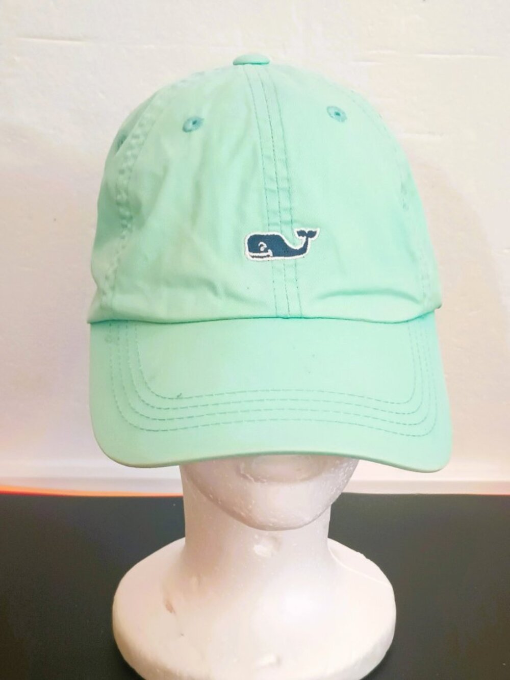 Vineyard Vines Seafoam Baseball Cap Whale Embroidered Logo Adjustable Back